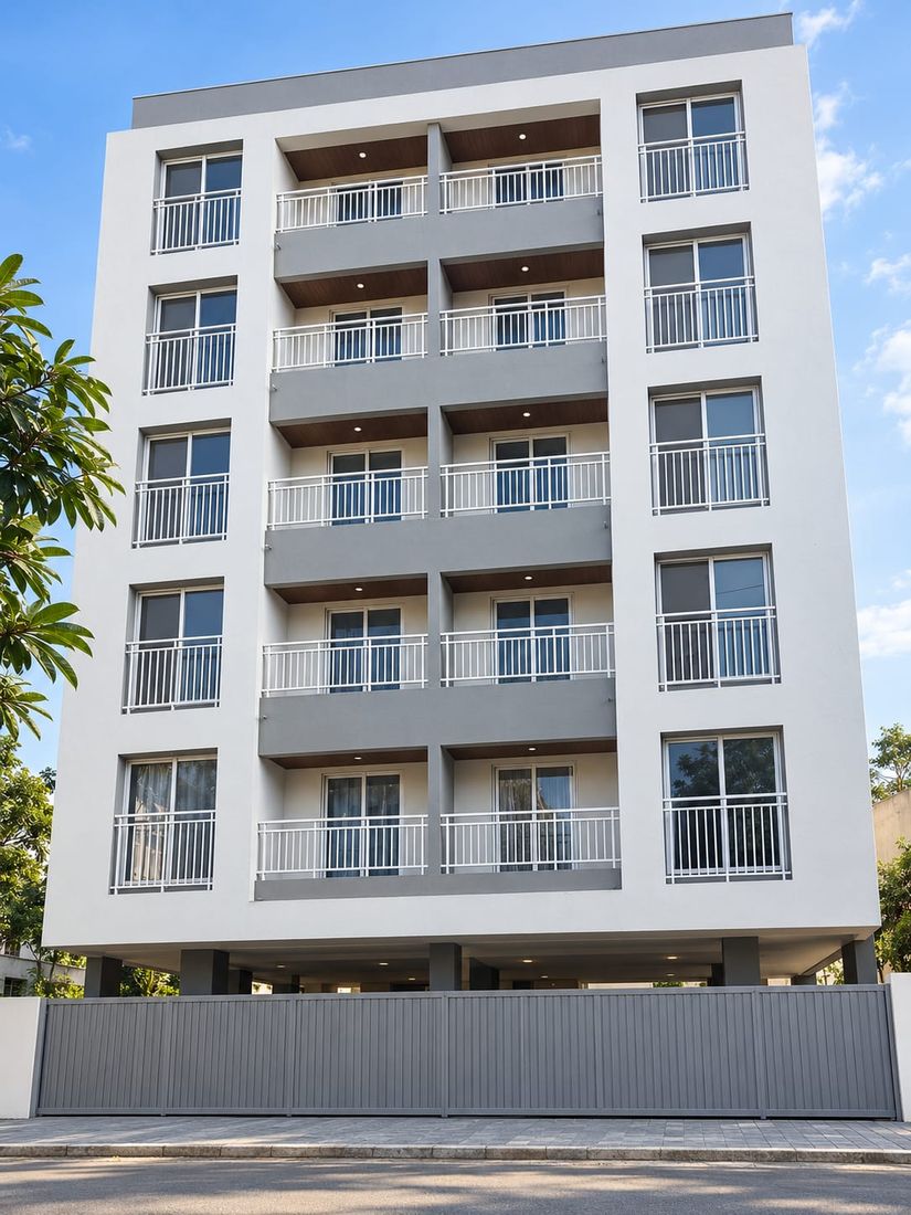Grey and White Apartments